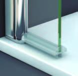 Modelo GROVE |BAÑO|  - Mampara de Bañera Frontal - 1 Hoja fija + 1 hoja abatible 180º.