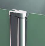 Modelo GROVE |BAÑO|  - Mampara de Bañera Frontal - 1 Hoja fija + 1 hoja abatible 180º.