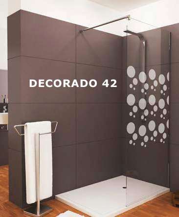 Modelo ARCOIRIS - Mampara de ducha de 1 hoja fija - Cristal Templado de 6 mm con ANTICAL INCLUIDO