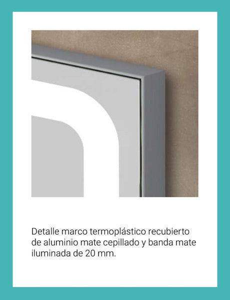 Marco plateado y Banda