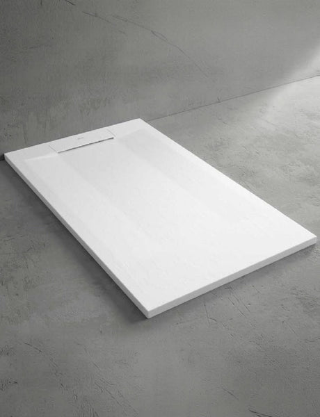 Plato de Ducha de Resina con Carga Mineral - Textura Pizarra - Color a elegir - Modelo ZEUS