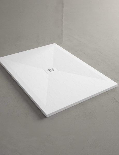 Plato de Ducha de Resina con Carga Mineral - Textura Pizarra - Color a elegir - Modelo SORTY